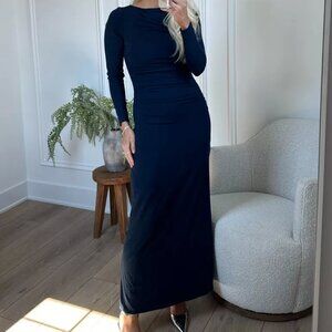Abercrombie Navy Modal Maxi Dress S